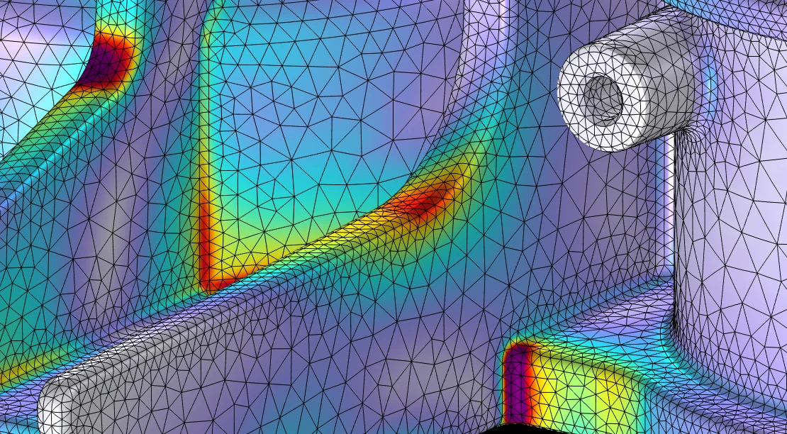 FEA Spannungsanalyse Bauteil