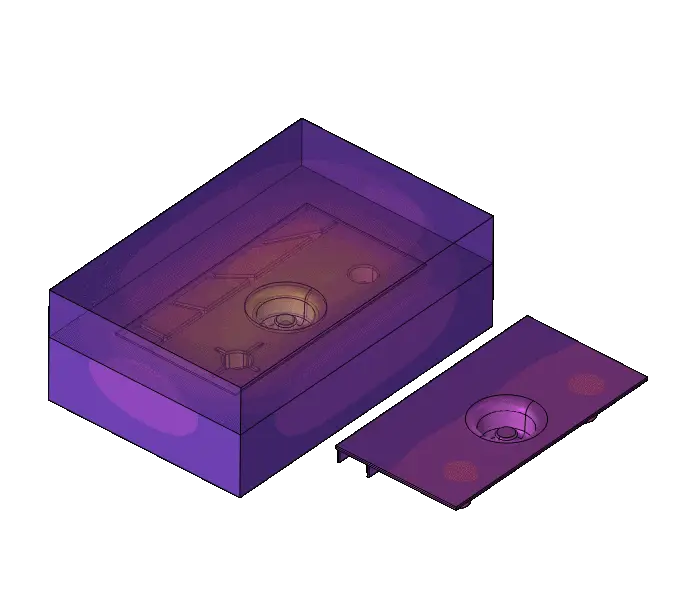 Animierte Temperatursimulation eines Druckgusswerkzeugs